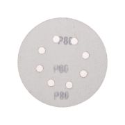 Диск абразивный на ворсовой основе на липучке перфорир. P80 125мм (уп.10шт) Kranz KR-91-1166