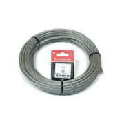 Трос стальной 6.0мм DIN 3055 цинк (уп.20м) подвес СТРОЙМЕТИЗ 4140090