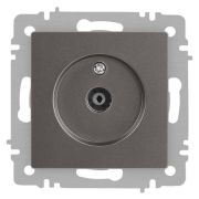 Розетка телевизионная одиночная TV СП Accent 6-301-09 IP20 титан Intro Б0063618