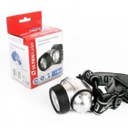 Фонарь налобный LED 5353 19LED 4 режима 3хR03 металлик Ultraflash 10262