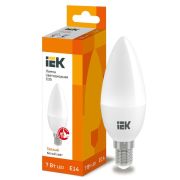 Лампа светодиодная C35 7Вт свеча 3000К E14 230В IEK LLE-C35-7-230-30-E14
