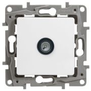 Розетка телевизионная оконечная TV СП Etika 5дБ 5-862МГц механизм бел. IEK 672265